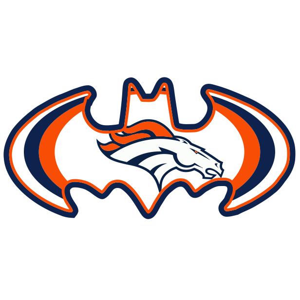 Denver Broncos Batman Logo fabric transfer